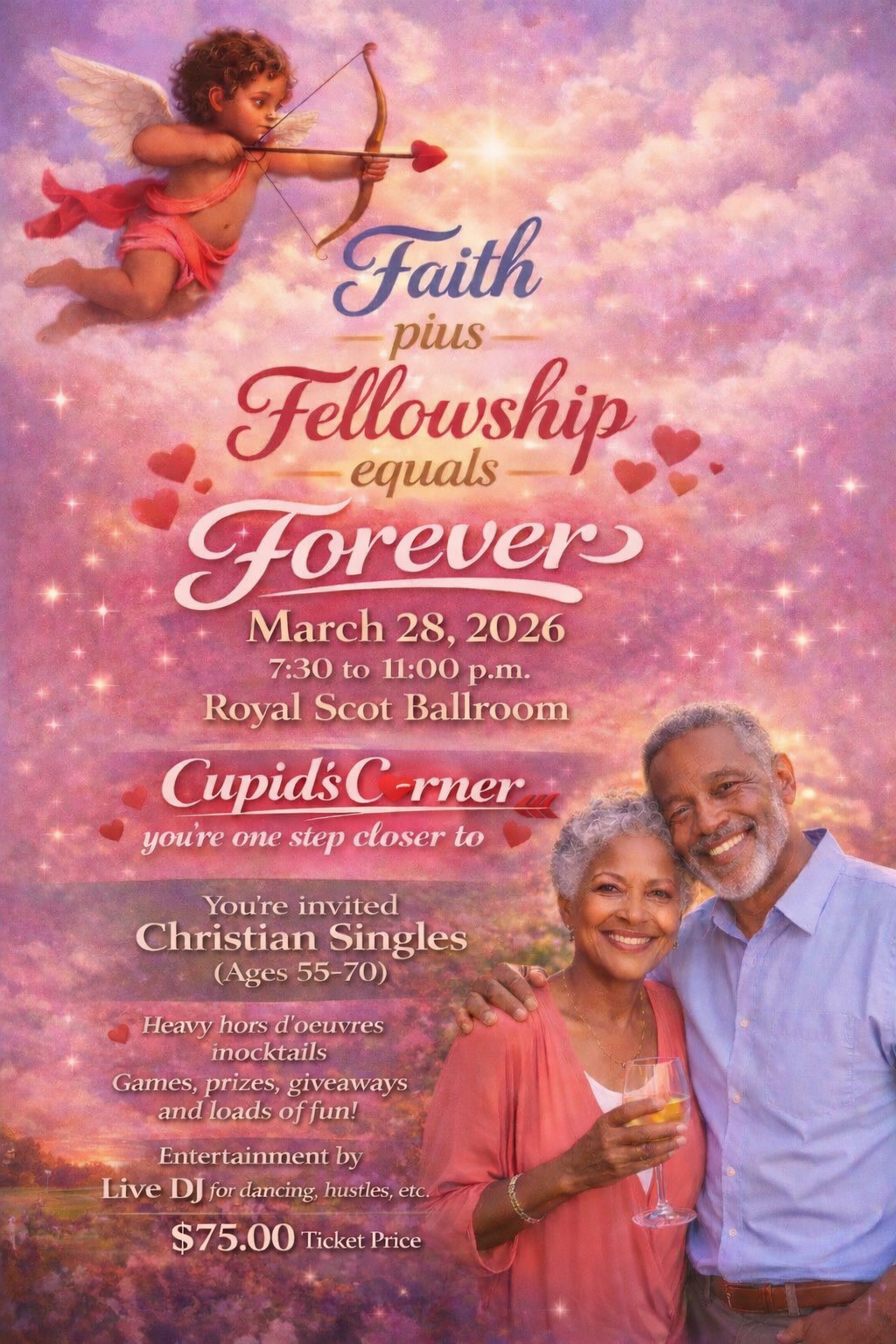 Cupid’s Corner- Faith+Fellowship = Forever